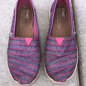 Toms glitter sparkle girls size 13